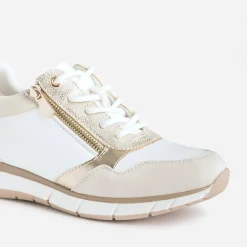 Eram Baskets^Tennis et écrue bi-matière BEIGE