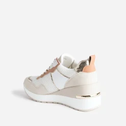 Eram Baskets^Tennis he, beige, terracotta semelle amovible BLANC
