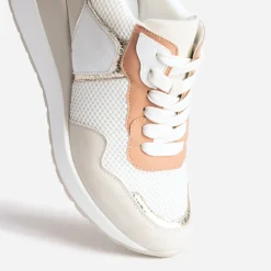 Eram Baskets^Tennis he, beige, terracotta semelle amovible BLANC