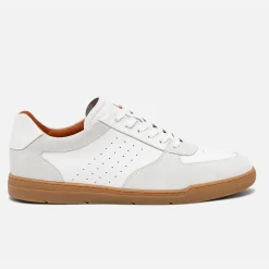 Eram Baskets/Tennis^Tennis he en cuir détails gris clair BLANC
