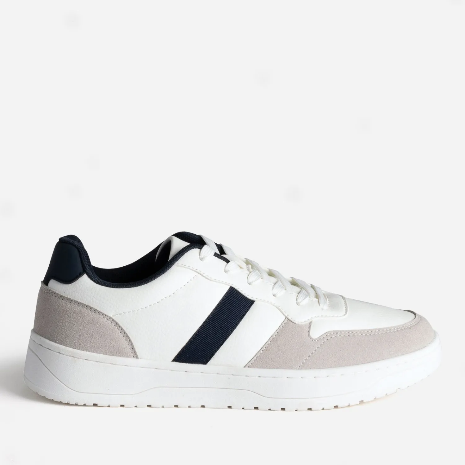 Eram Baskets/Tennis^Tennis he, gris clair et marine BLANC