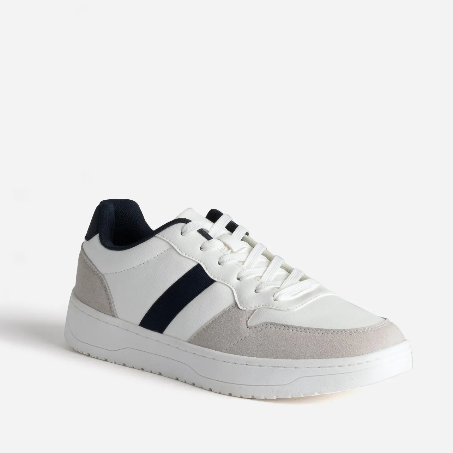 Eram Baskets/Tennis^Tennis he, gris clair et marine BLANC
