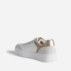 Eram Baskets^Tennis he, grise et beige BLANC