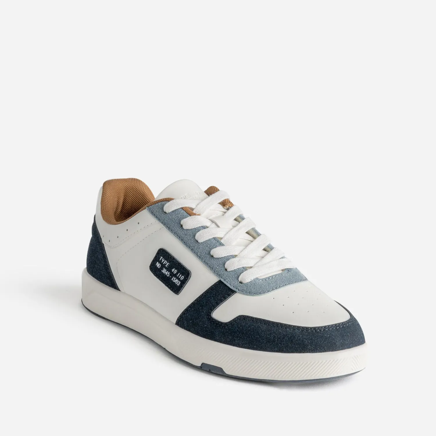 Eram Baskets/Tennis^Tennis he, marine, bleu et camel BLANC