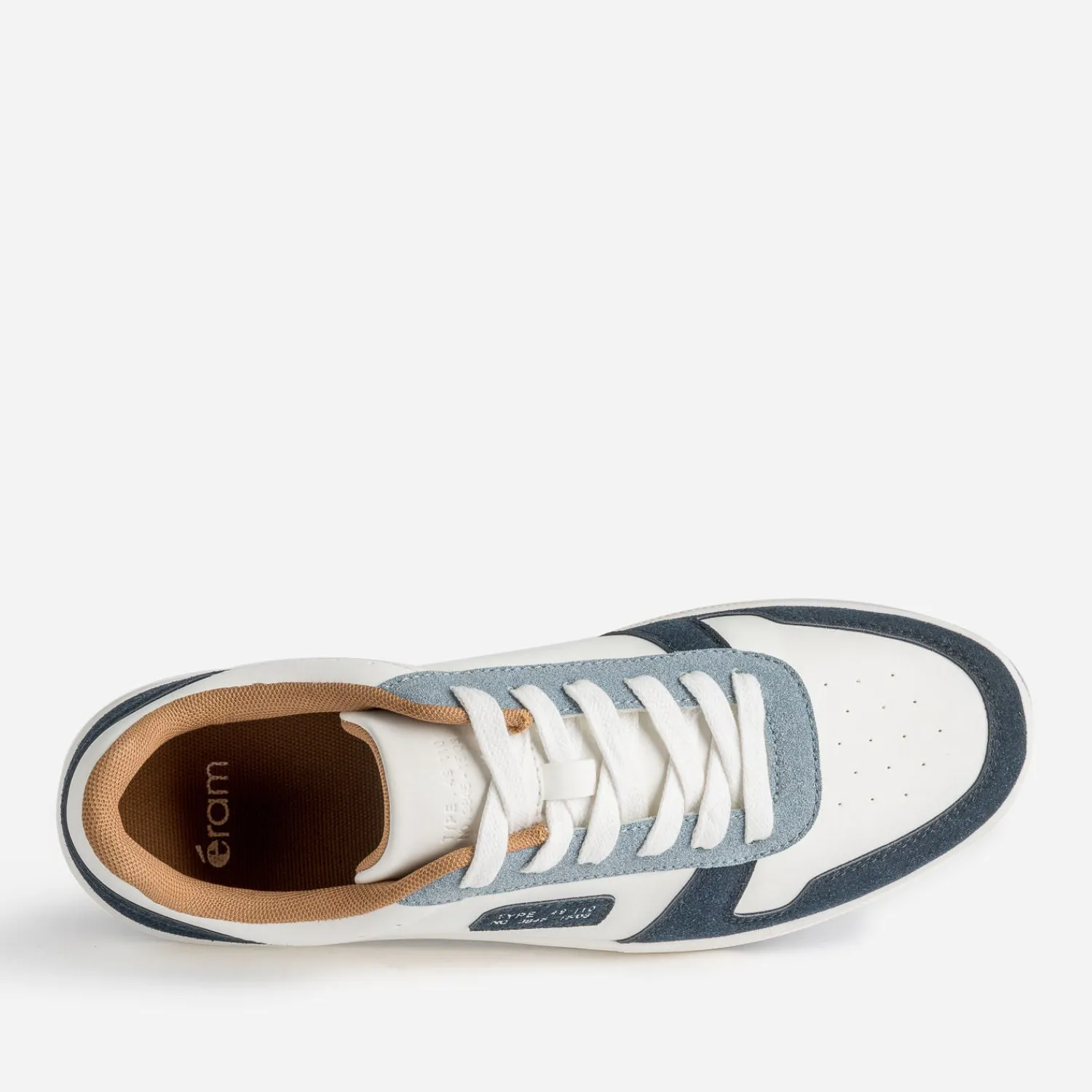 Eram Baskets/Tennis^Tennis he, marine, bleu et camel BLANC