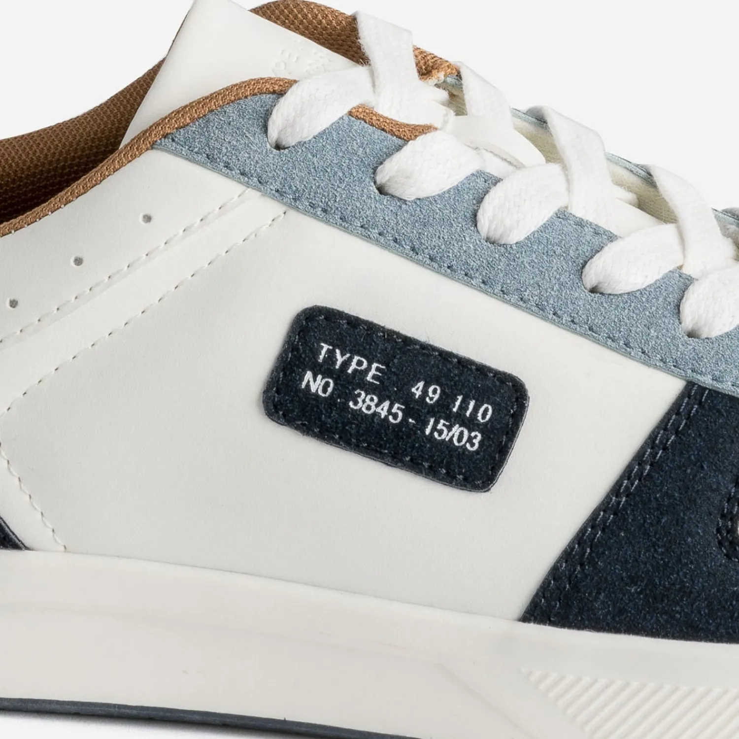 Eram Baskets/Tennis^Tennis he, marine, bleu et camel BLANC