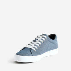 Eram Toiles|Baskets/Tennis^Tennis bleu chiné en toile MARINE