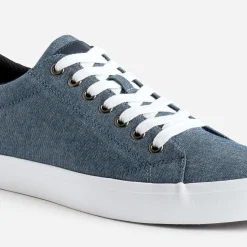 Eram Toiles|Baskets/Tennis^Tennis bleu chiné en toile MARINE