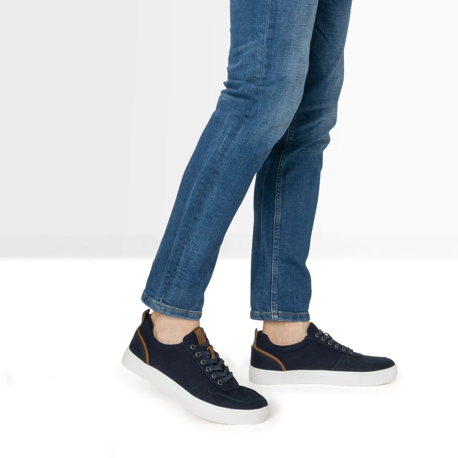 Eram Baskets/Tennis^Tennis bleu en toile MARINE
