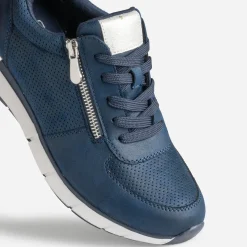 Eram Baskets^Tennis bleu perforée MARINE
