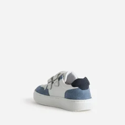 Buggy Baskets^Tennis blanc, , vert cuir BLEU