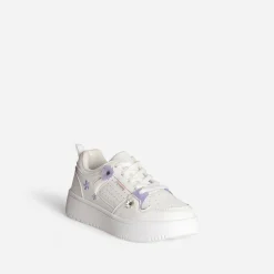 Buggy Baskets^Tennis he détails fleurs BLANC