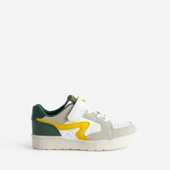 Texto Baskets^Tennis BUGGY he, grise, jaune, verte BLANC