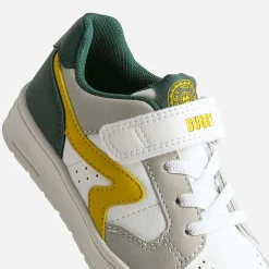 Texto Baskets^Tennis BUGGY he, grise, jaune, verte BLANC