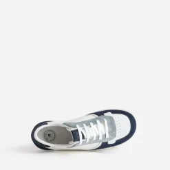 Buggy Baskets^Tennis he, marine et bleu grisé BLANC