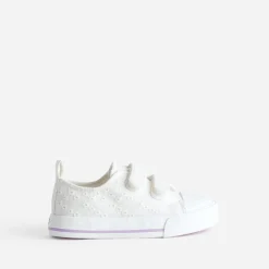 Buggy Baskets^Tennis he toile broderie anglaise BLANC