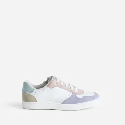 Buggy Baskets^Tennis cuir et pastel BLANC