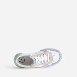 Buggy Baskets^Tennis cuir et pastel BLANC