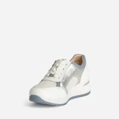 Caprice Baskets^Tennis he, argenté bi-matière BLANC