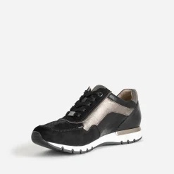 Caprice Baskets^Tennis e et bronze NOIR