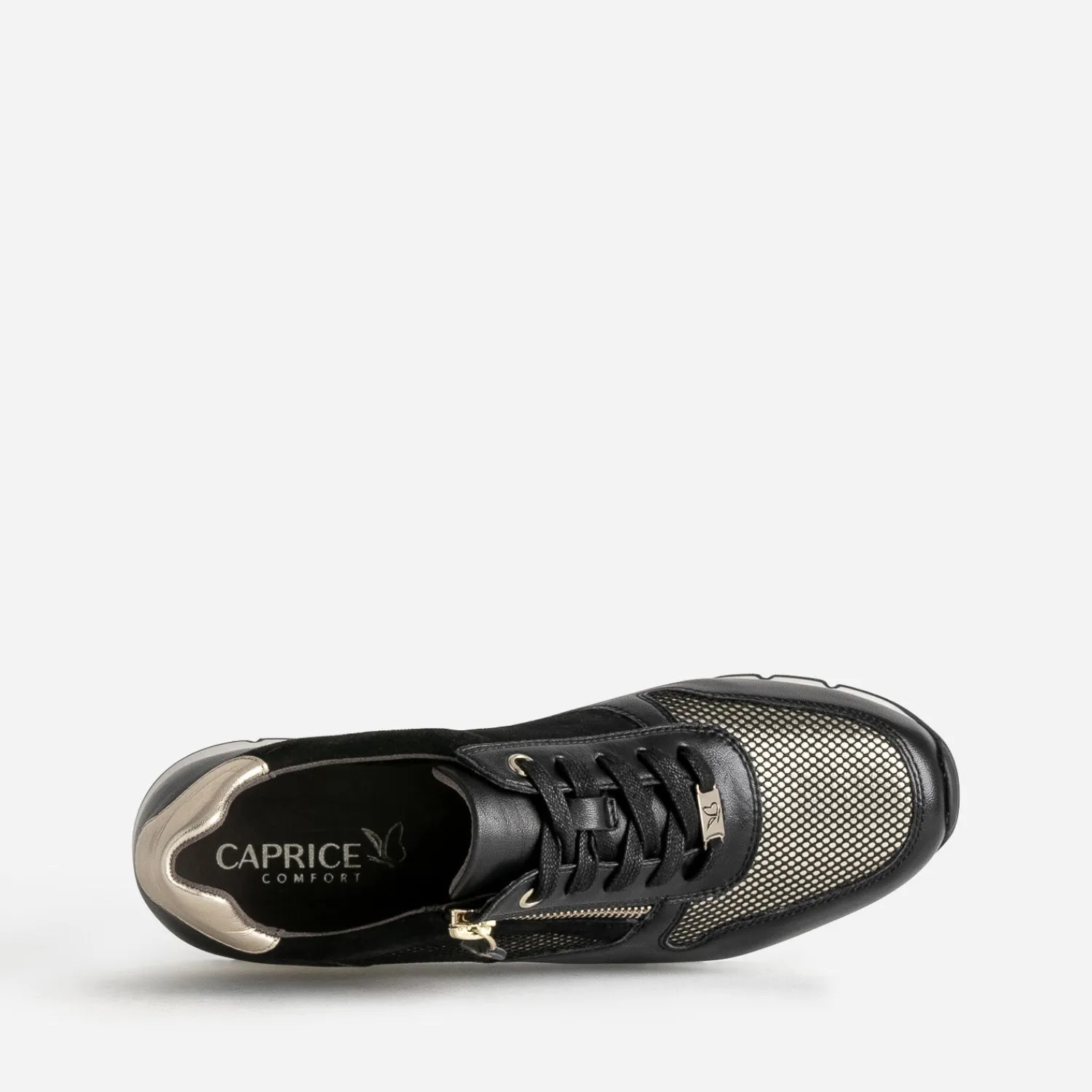 Caprice Baskets^Tennis e et dorée NOIR