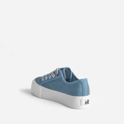 CHIPIE Baskets^Tennis e en toile à plateforme BLEU