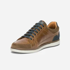 Eram Baskets/Tennis^Tennis en cuir COGNAC