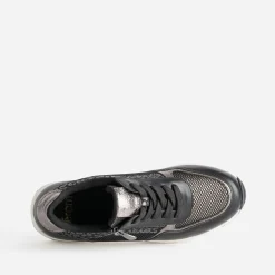 Eram Baskets^Tennis compensée e multi matières NOIR