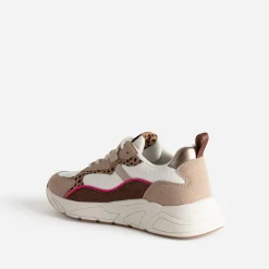 Eram Baskets^Tennis Dad shoes multi-matières BEIGE