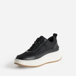 Eram Baskets^Tennis Dad shoes textile à relief NOIR
