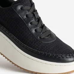 Eram Baskets^Tennis Dad shoes textile à relief NOIR