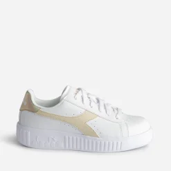 Diadora Baskets^Tennis he et beige BLANC
