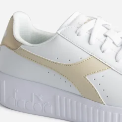 Diadora Baskets^Tennis he et beige BLANC