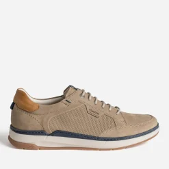 Fluchos Chaussures De Ville^Tennis cuir détails marine TAUPE