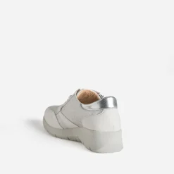 FRANCE ARNO Baskets^Tennis he cuir BLANC