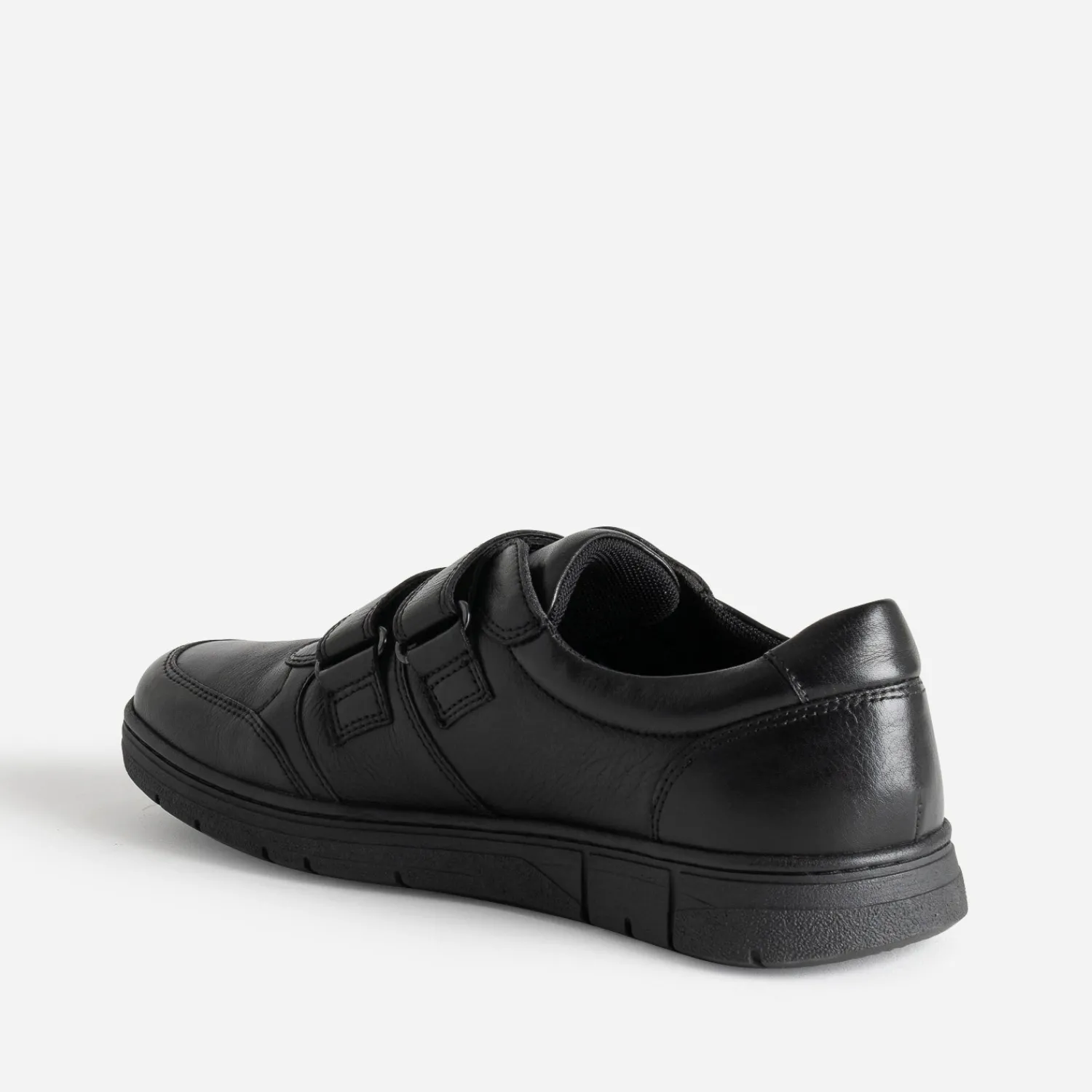 FRANCE ARNO Chaussures De Ville^Tennis e en cuir à scratchs NOIR