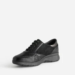 FRANCE ARNO Baskets^Tennis e en cuir NOIR