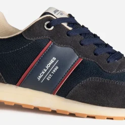 Jack & Jones Baskets/Tennis^Tennis JACK&JONES bleu et bordeaux MARINE