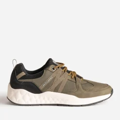 Jack & Jones Baskets/Tennis^Tennis JACK&JONES bi-matière KAKI