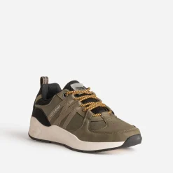 Jack & Jones Baskets/Tennis^Tennis JACK&JONES bi-matière KAKI