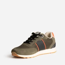 Jack & Jones Baskets/Tennis^Tennis JACK&JONES , noire et rouge KAKI