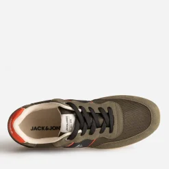 Jack & Jones Baskets/Tennis^Tennis JACK&JONES , noire et rouge KAKI