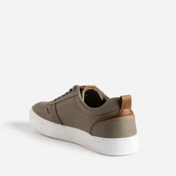 Eram Toiles^Tennis en toile détails camel KAKI