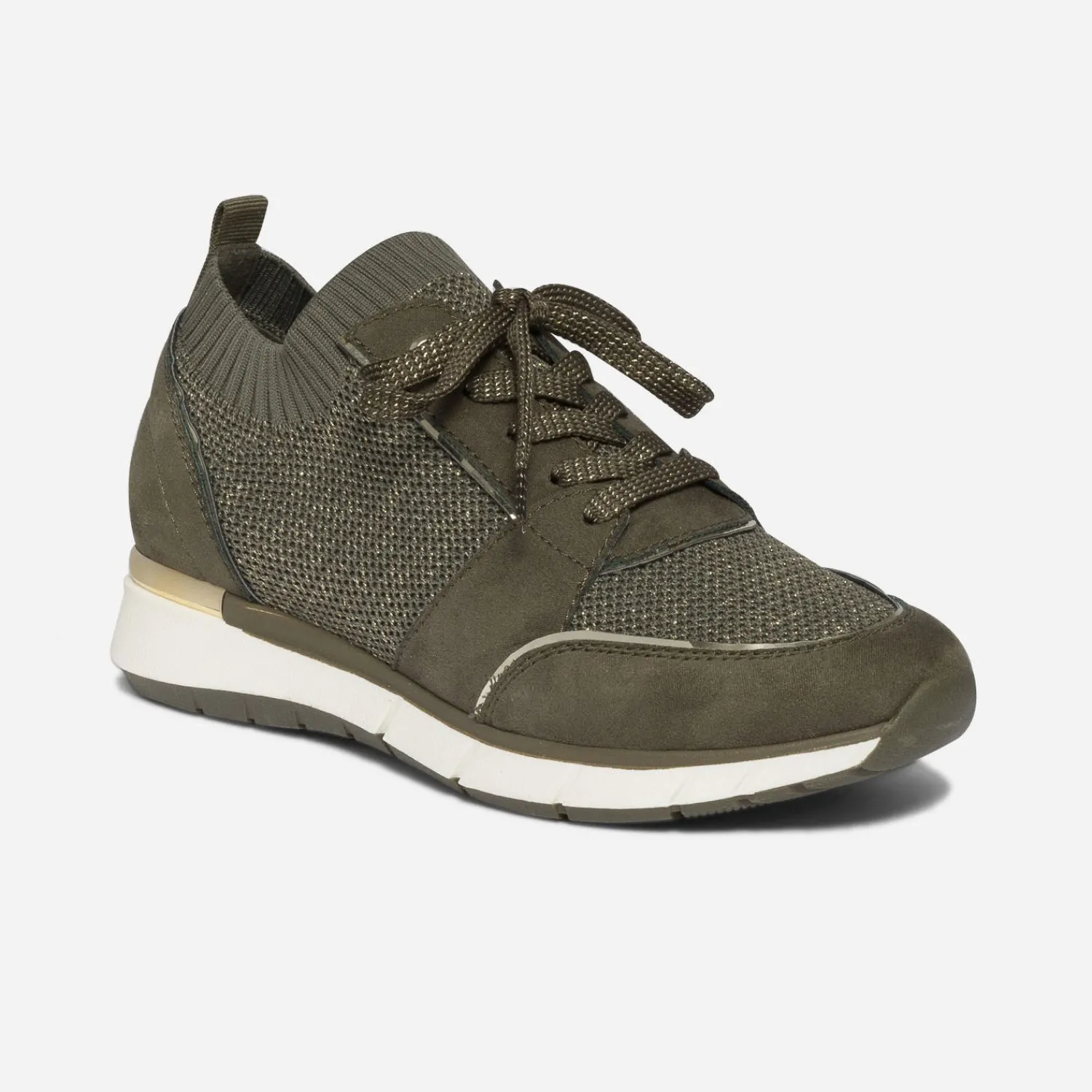 Eram Baskets^Tennis tricotée KAKI