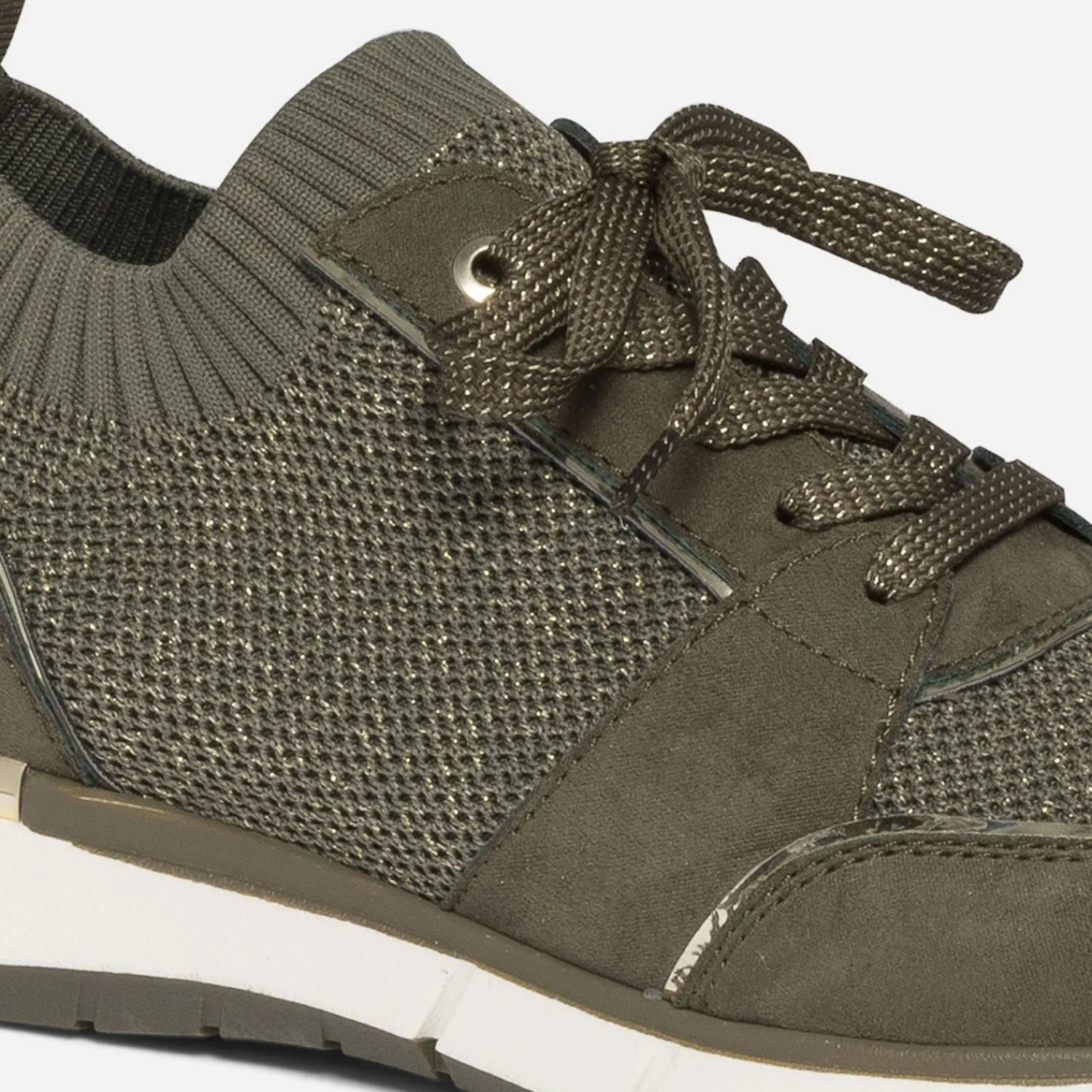 Eram Baskets^Tennis tricotée KAKI