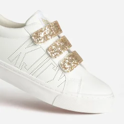 Kaporal Baskets^Tennis he scratchs dorés BLANC