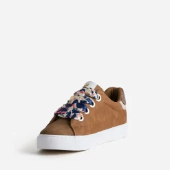 Kaporal Baskets^Tennis camel avec lacets ruban COGNAC