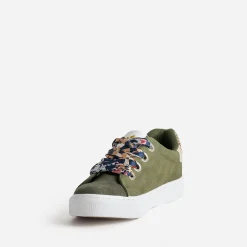 Kaporal Baskets^Tennis avec lacets ruban KAKI