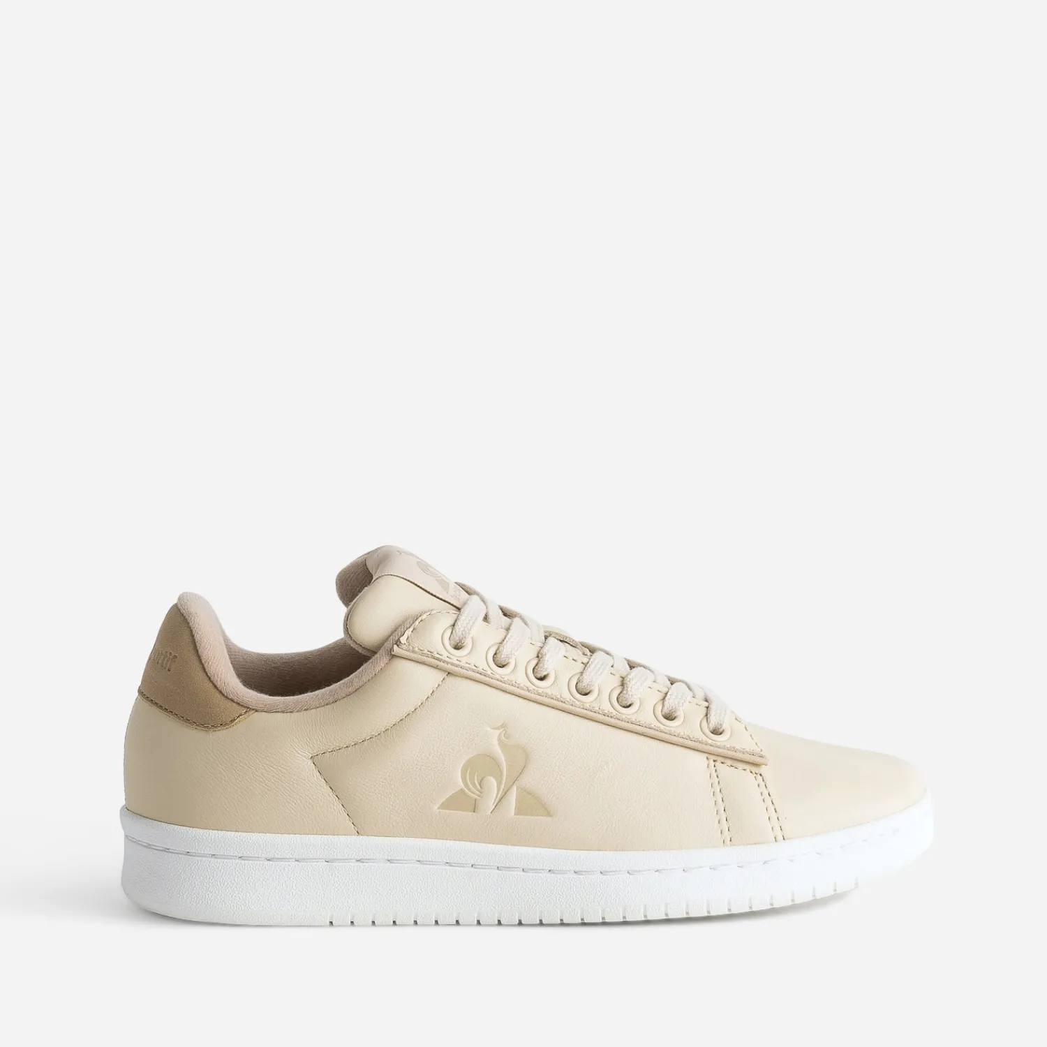 Le Coq Sportif Baskets^Tennis beige en cuir ROSE