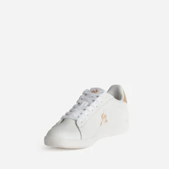 Le Coq Sportif Baskets^Tennis he et beige BLANC